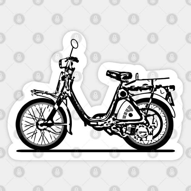 P50 Motorcycle Sketch Art Sticker by DemangDesign